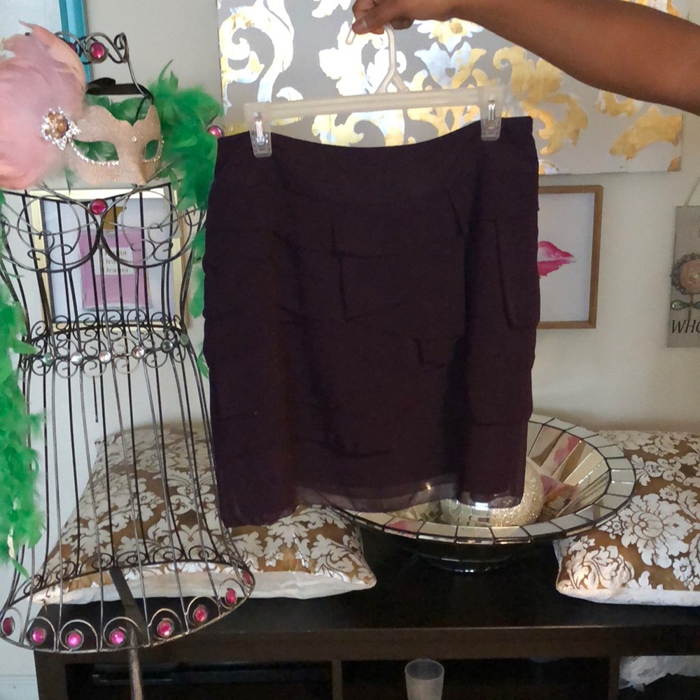 Deep Grape colored Zara Basic Skirt